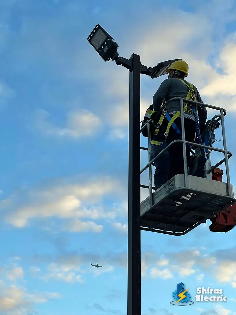 Pole lighting service