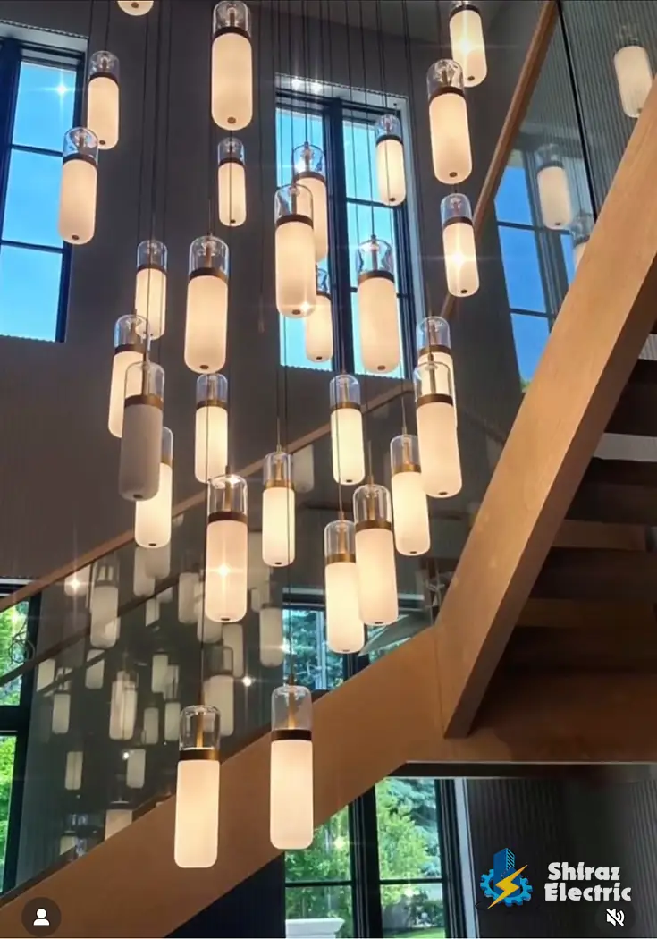 Stairwell pendant run
