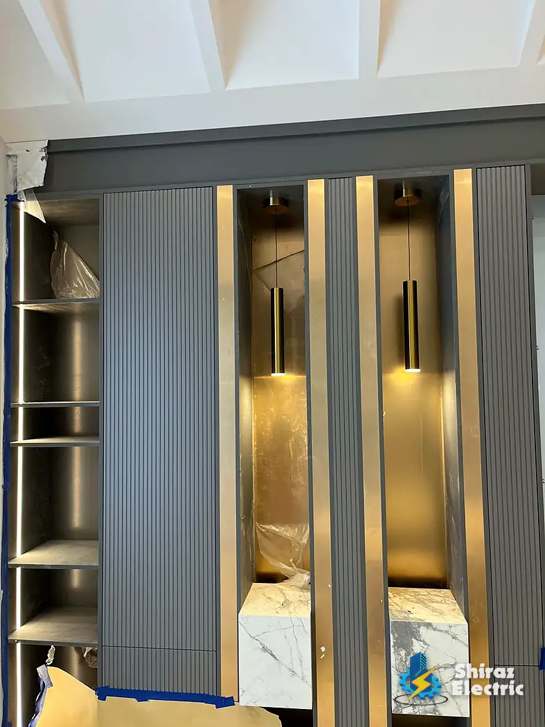 Lit wardrobe & cabinetry