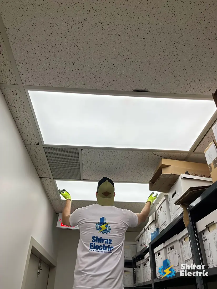 Panel lighting install
